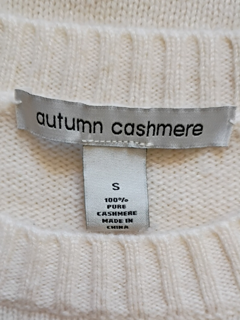 Autumn Cashmere Open Cable Sleeve Sweater sz S - Picture 8 of 8
